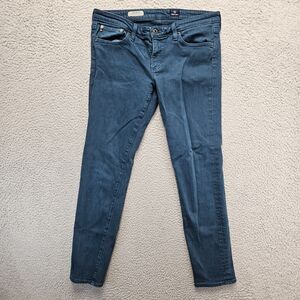Adriano Goldschmied Jeans Size 31R Blue‎ The Stilt Cigarette Jean